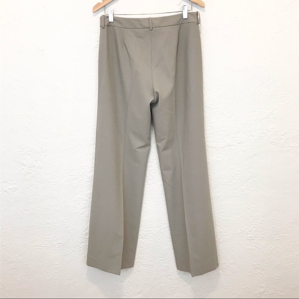Michael Kors Collection Italy 12 Wide Leg Trousers Pants Beige Khaki Tan - Picture 6 of 7